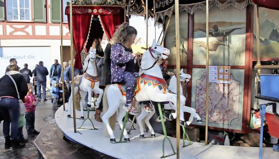 Die «Rössliriiti», hier im Einsatz am Jahrmarkt Stammheim. Bild: Roland Müller
