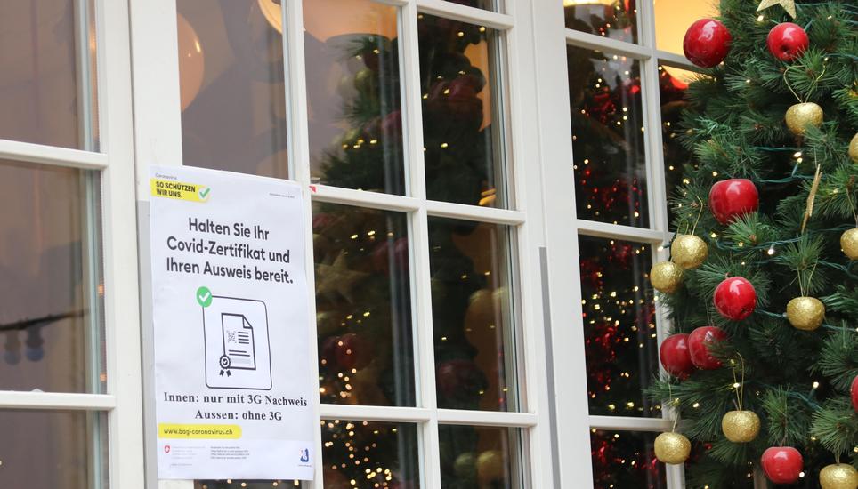 In der Schweiz gilt in Restaurants nach wie vor die 3G-Regel. Bild: Ella Ricci