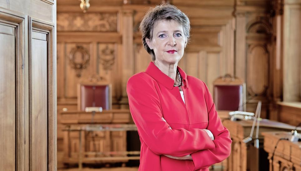 Bundesrätin Simonetta Sommaruga spricht im Interview über die Zukunft der Medien. Bild: Key