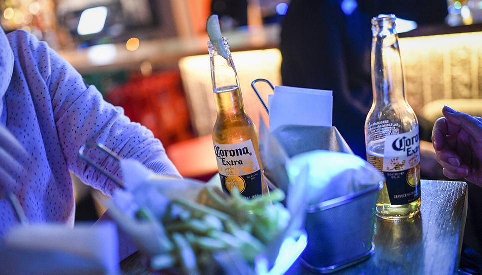 Corona dieses mal in einer Flasche.