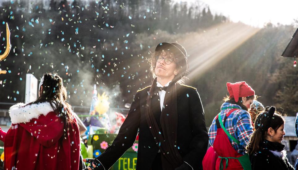 Zuletzt fand im Januar 2020 ein traditioneller Hilari mit Umzug und grossen Feierlichkeiten statt. Bild: Roberta Fele
