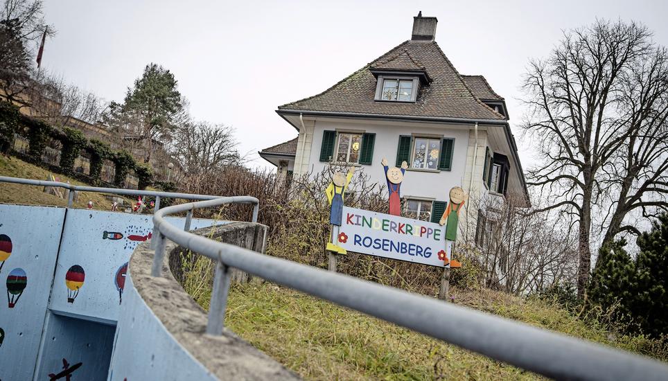 Seit fast 75 Jahren besteht die Kinderkrippe an der Rosenbergstrasse 35. Hier werden Babys und Kleinkinder betreut. Bild: Roberta Fele