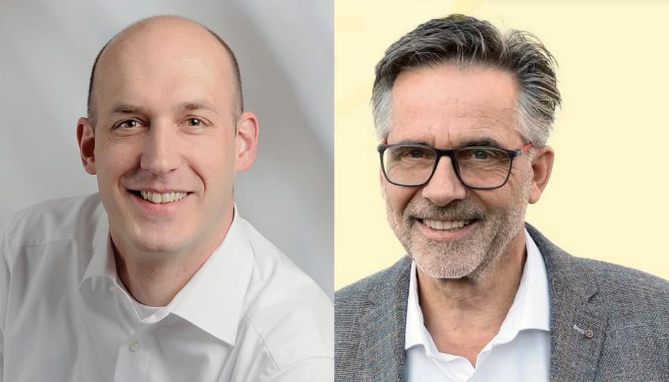 Die beiden Kandidaten Christian Schütz (links) und Dieter Kunz. Bilder: zvg