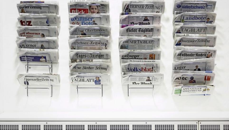 Schweizer Zeitungen unter Druck: Die Vielfalt der Themen und Meinungen nimmt seit Jahren stetig ab. Bild: Key