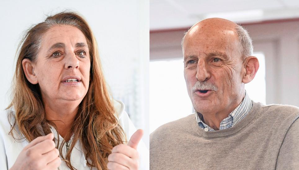 Nationalrätin Jacqueline Badran (SP) und Unternehmer Giorgio Behr im Streitgespräch. Bilder: Melanie Duchene