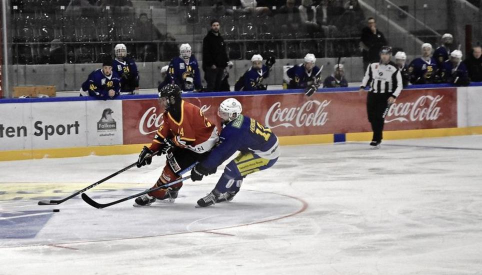 Die EHCS-Spieler haben ihre Saison im Jubiläumsjahr verlängert und stehen gegen Sursee im Playoff-Viertelfinal. Bild: Pascal Oesch