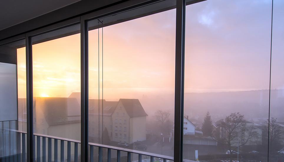 Der Ausblick der Wohnungen im «Lebensraum im Alter» ist einmalig und machnmal gar zauberhaft.