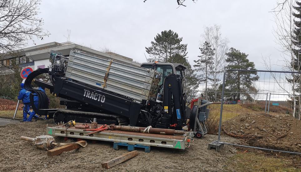 In Gailingen finden Sanierungsarbeiten am Schmutzwasserkanal statt. Bild: Radio Munot