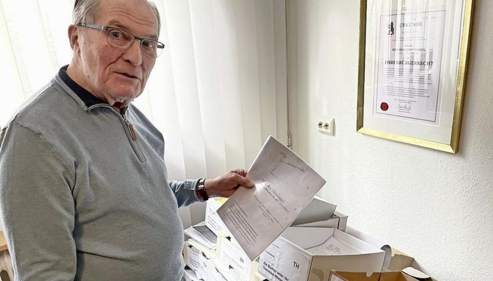 Singens Ehrenbürger und Historiker Wilhelm Josef Waibel. Bild: Gudrun Trautmann
