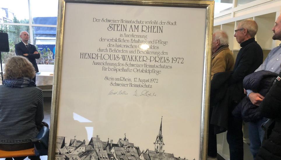 1972 gewann Stein am Rhein als erste Gemeinde überhaupt den Preis. Bild: Radio Munot