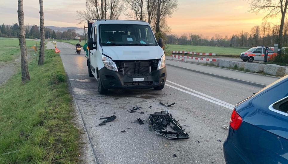 Bei dem Unfall wurde keine Person verletzt. Bild: SHPol