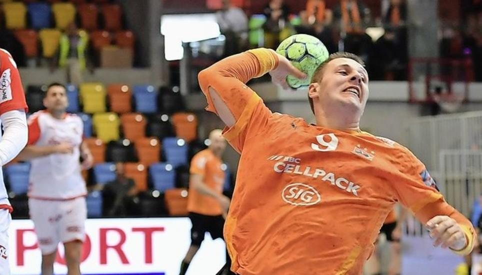 Kreisläufer Jonas Schopper überzeugt mit seiner Dynamik. Bild: Michael Kessler