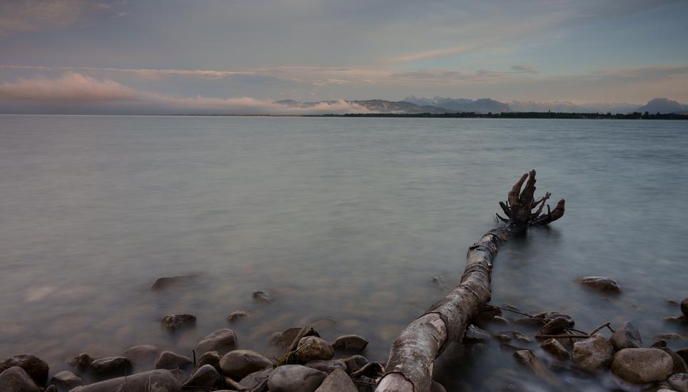 Eine mystische Stimmung erlebte der SN-Leser Markus Bruggmann am Bodensee, am Kaiserstrand in Lochau. Bild: Markus Bruggmann