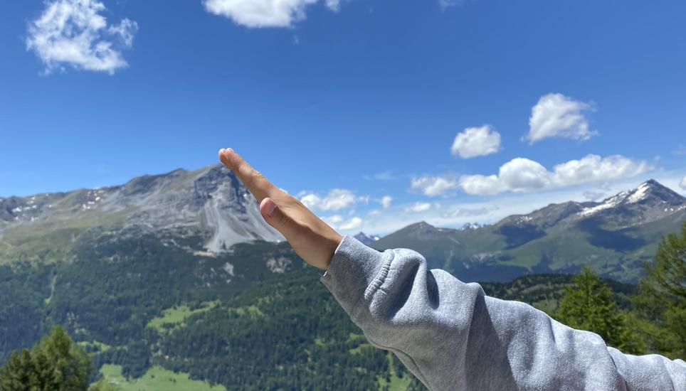 «Wir hatten ausser 45 Minuten Regen immer strahlenden Sonnenschein», schreibt sie. Bild: Stefanie Stamm