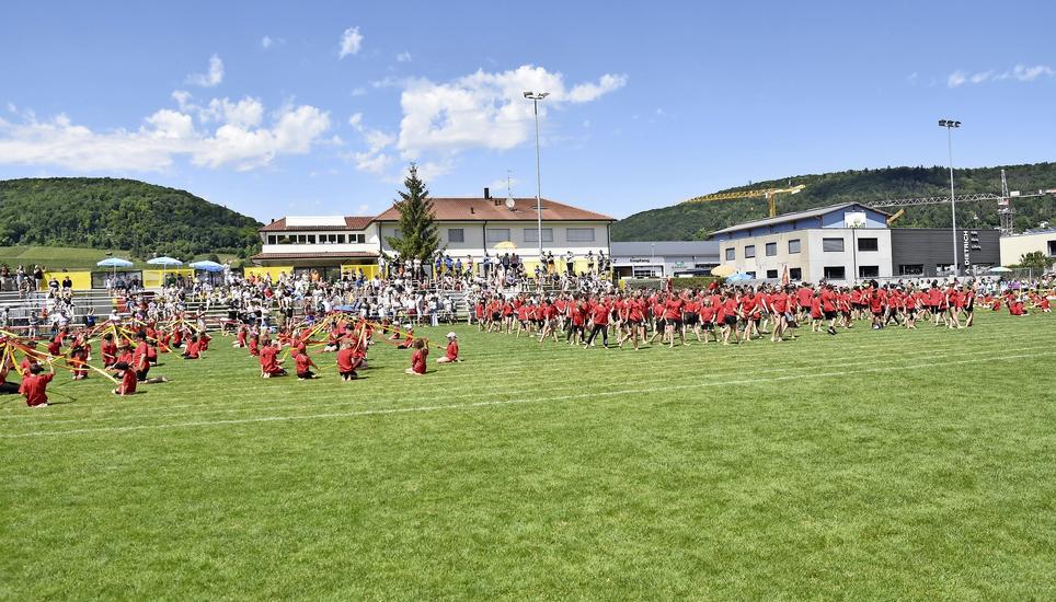 Die Grossraumvorführungen der Schaffhauser Jugend in drei Gruppe Muki, Kitu und Jugendliche (Bild) bildeten am Sonntag den Höhepunkt des ersten Wochenendes. BILDER HCS.