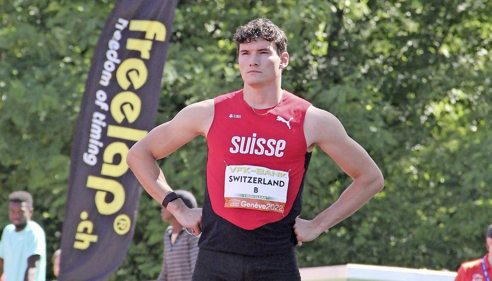 Enrico Güntert vor Kurzem bei seinem Einsatz im Nationaldress. Bild: zvg
