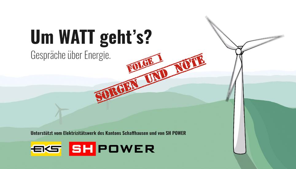 «Um WATT geht’s?» gibt es als Podcast und als Video auf mehreren Kanälen zu hören und zu sehen. Bild SHF