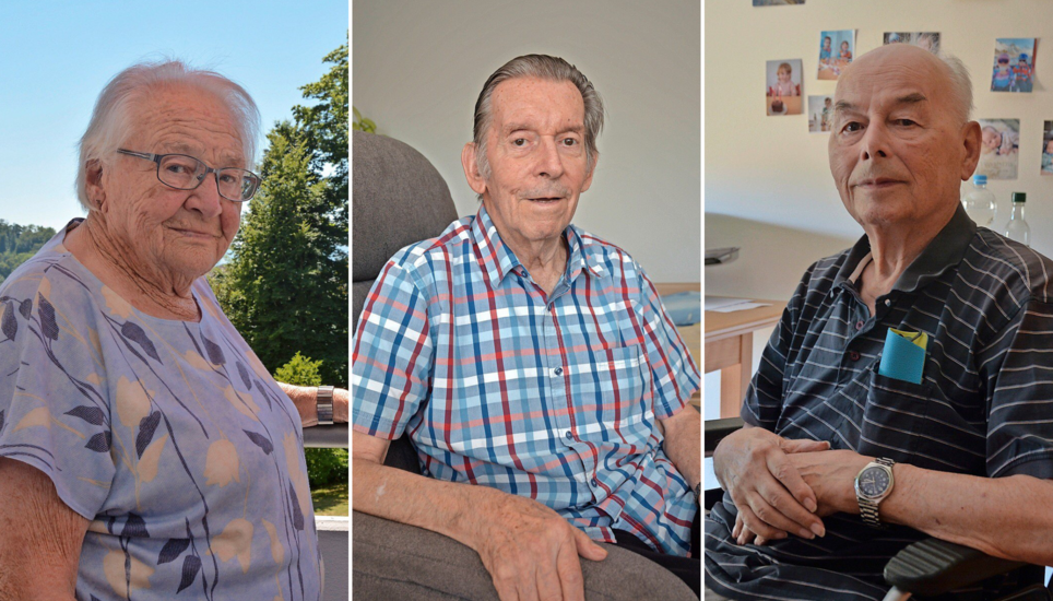 Sylvia Kohler, Jürke Hedinger und Hugo Mahler. Bilder: Saskia Baumgartner
