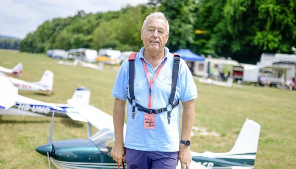 Extra aus Deutschland angereist, geniesst Friedrich Westphal das Fliegen und die tolle Kameradschaft.