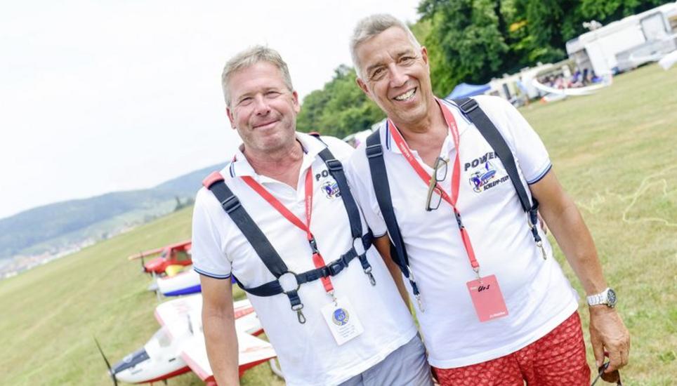 Walti Kalberer und Urs Schuppisser, Power-Schlepp-Team, sind fürs Hochziehen der Segler zuständig.