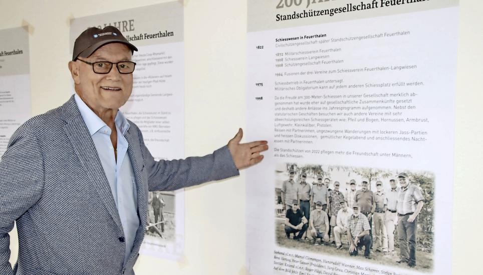 Seit 23 Jahren präsidiert Peter Gasser die Standschützengesellschaft. Bild: Roland Müller
