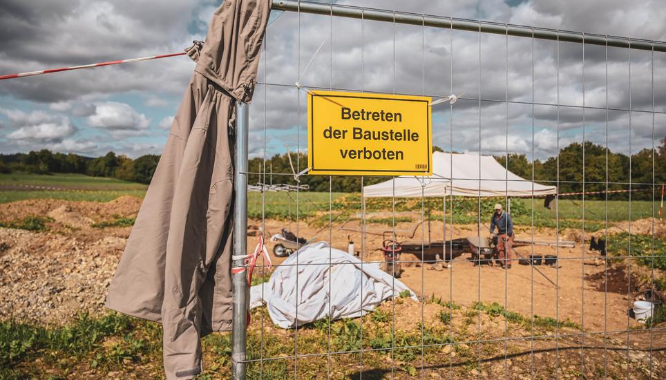 In Jestetten findet gerade eine Ausgrabung statt.