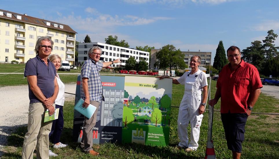 Das Ja-Komitee Burgunpark hat eine Interpellation eingereicht, um zu klären, was mit dem Park passieren soll. Bild: Radio Munot