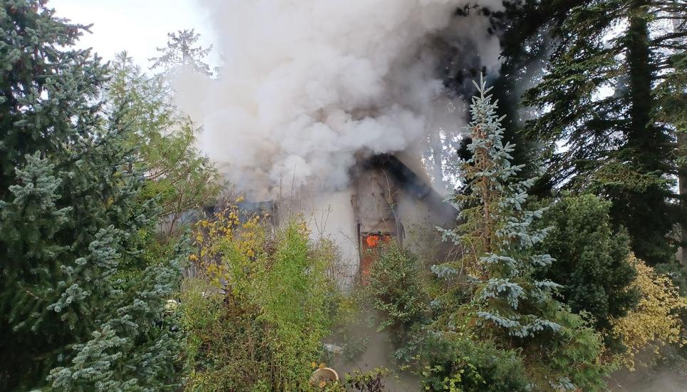Die Bewohnerin des Hauses blieb zum Glück unverletzt.