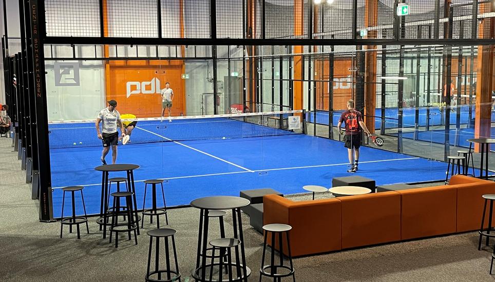 Mit fünf Plätzen ist PDL-Center die grösste Indoor-Padel-Anlagen in Schaffhausen. Bild: Radio Munot