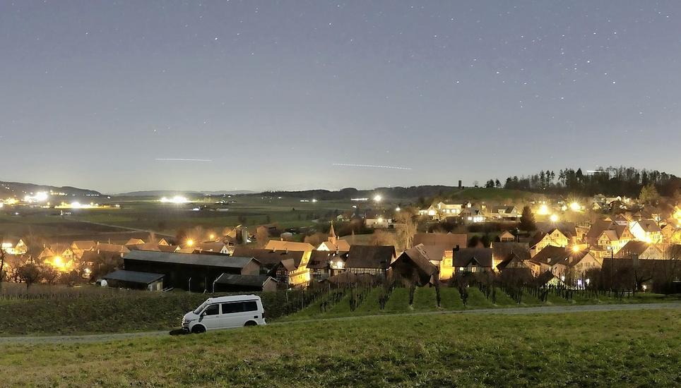 Die Gemeinde Stammheim möchte bald einen Nachthimmel mit möglichst wenig Kunstlicht. Bild: zVg/darksky.ch