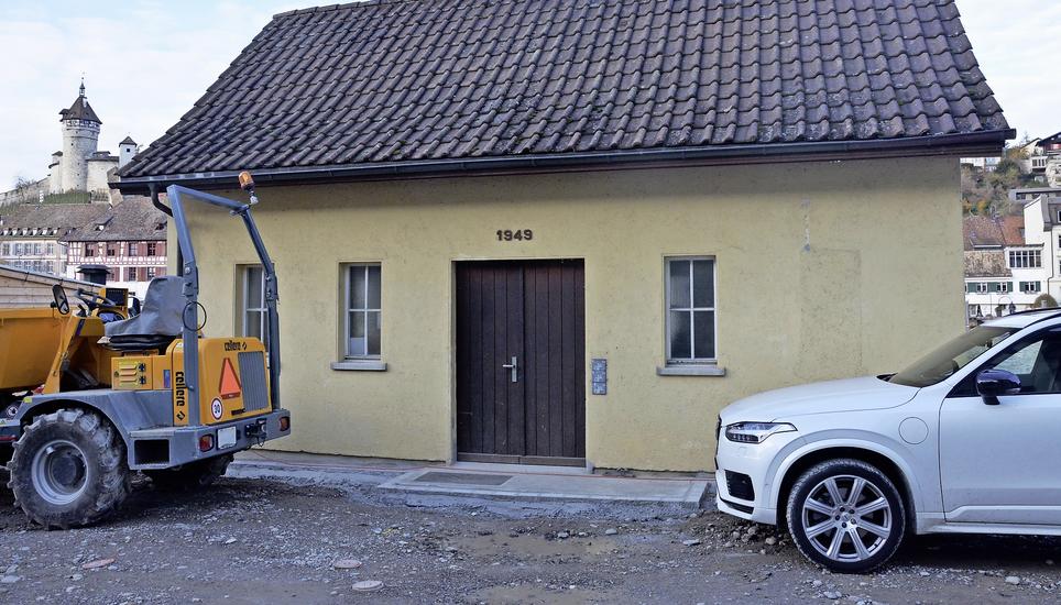 Das Feuerthaler Grundwasserpumpwerk an der Oberen Rheingasse wird zum Stufenpumpwerk. Bild: Alexander Joho