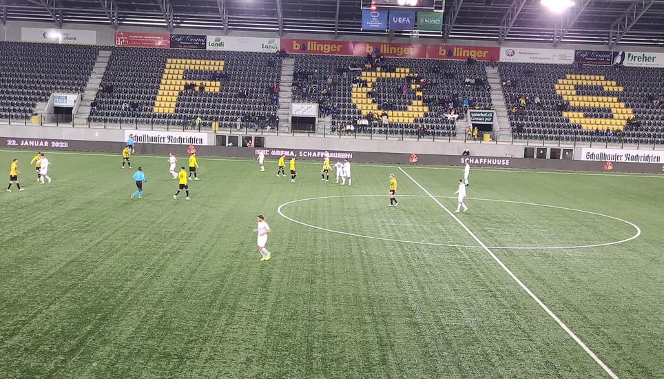 Der FC Schaffhausen spielt zuhause gegen den AC Bellinzona. Bild: Tobias Erlemann
