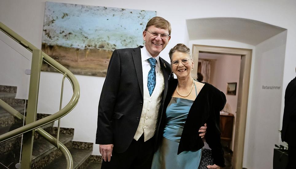 Thomas Schreiber und Brigitte Meier: «Am TCS-Ball sehen wir jeweils den ersten Christbaum im Jahr», sagt er.