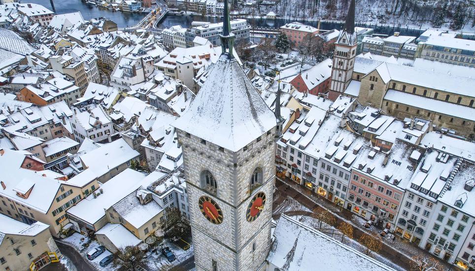 In der Kriche St. Johann trat die Stadtmusik Harmonie Schaffhausen auf. Bild: SN-Archiv/Melanie Duchene
