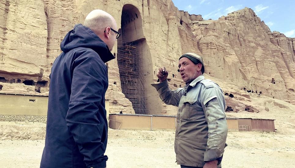 In Bamyan/Afghanistan sprengten die Taliban die berühmten Buddha-Statuen: Elf Jahre berichtete Pascal Weber aus dem Nahen Osten. Bild: Diego Wettstein