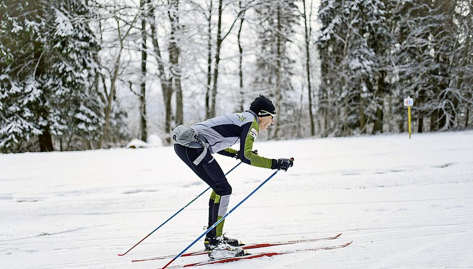 Wenn es schon mal Schnee hat auf dem Randen, dann muss man das auch für den Schneesport nutzen.