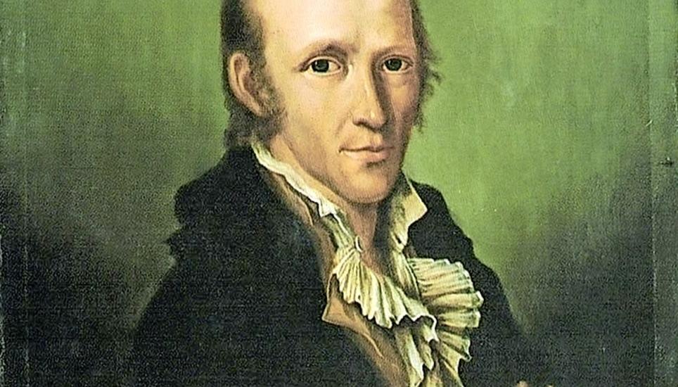 Johann Heinrich Bleuler der Ältere (Maler und Jahr unbekannt). Bild: Robert PFAFF/ Die Bleuler Malschule auf Schloss Laufen am Rheinfall