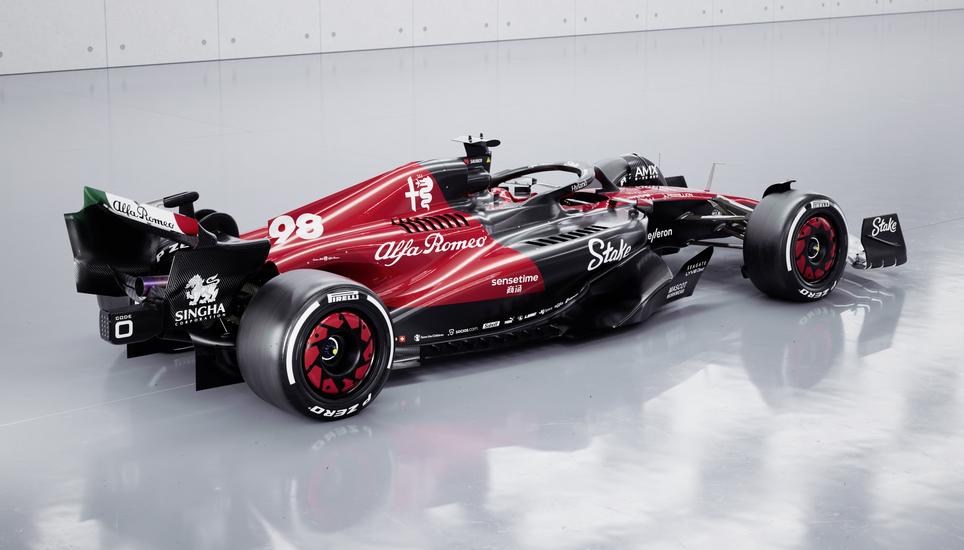 So wird der neue Wagen des Alfa-Romeo-Racing-Teams aus dem Hause Sauber in Hinwil aussehen. Bild: Keystone