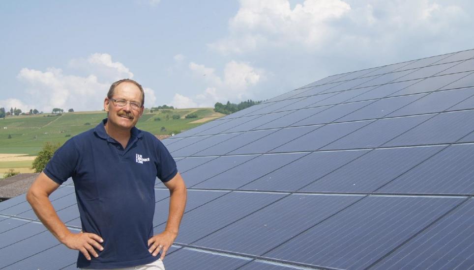 Hansueli Graf will beides sein: Land- und Energiewirt. Bild: ZVG