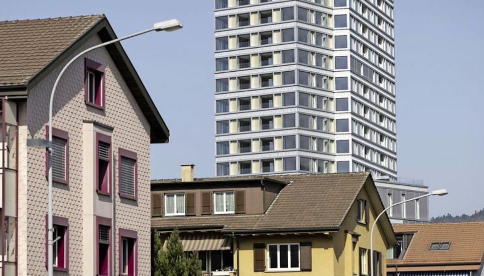 Der Gebäudepark trägt selbst einiges zu den Treibhausgasemissionen bei. Bild: Key