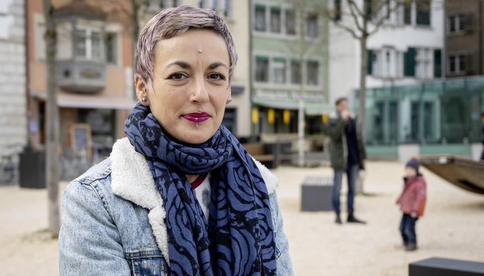 Elena Castro Perez aus Schaffhausen hat ihre beiden skatebegeisterten Söhne zum Anlass begleitet.
