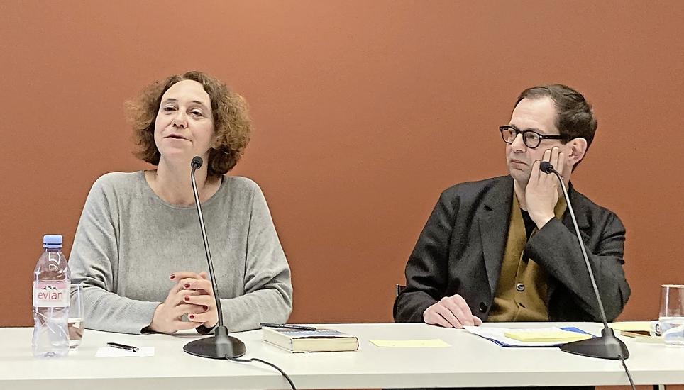 Autorin Lucy Fricke und Lektor Matthias Teitling boten in Stein am Rhein einen tiefen Einblick in ihre Schaffensweise. Bild: Ursula Junker