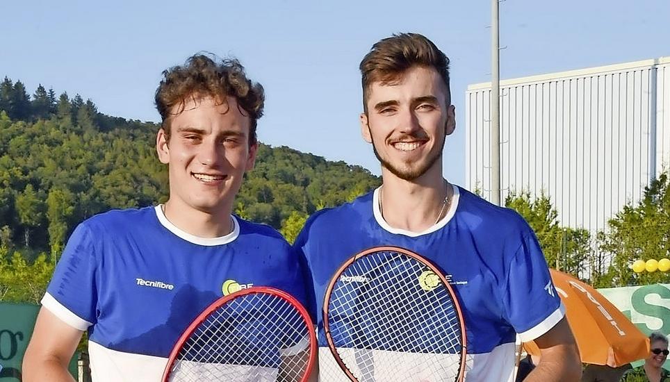 Tibe-Teamleader Nevio Dux (links) und Nummer-eins-Spieler Yann Vogt freuen sich auf den Start der Interclub-Saison in der Nationalliga C. Bild: zVg/Nevio Dux