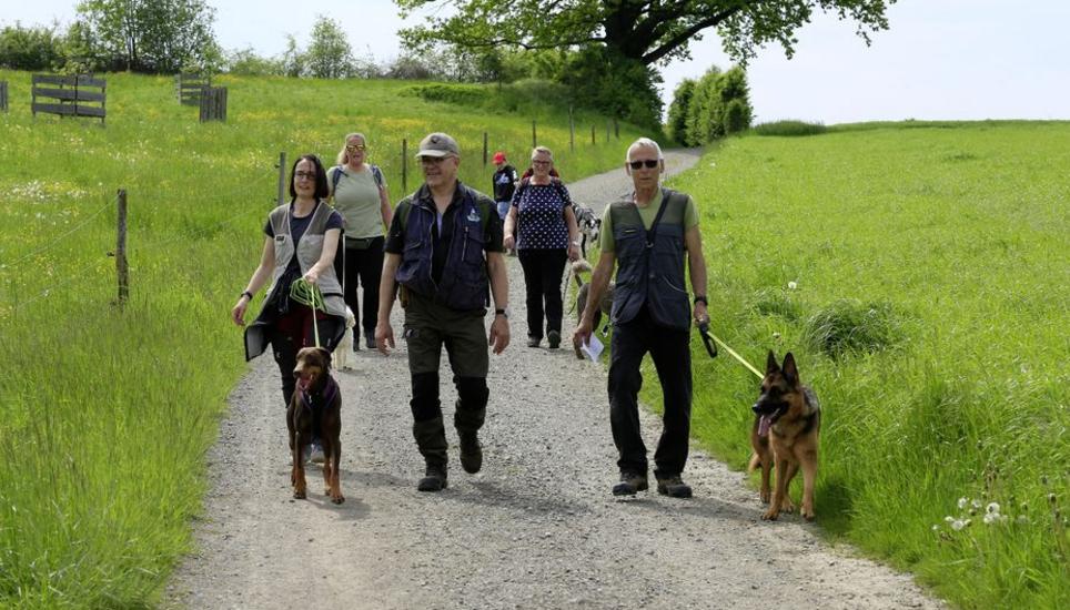 Rund 150 Mensch-Hund-Teams absolvierten eine 5,2 Kilometer lange Strecke zwischen Diessenhofen, Basadingen und Willisdorf mit insgesamt sieben Posten.