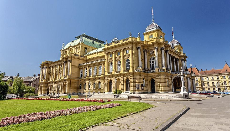 Das kroatische Nationaltheater in Zagreb. Bild: Zoran Jelaca/ Kroatischer Tourismusverband