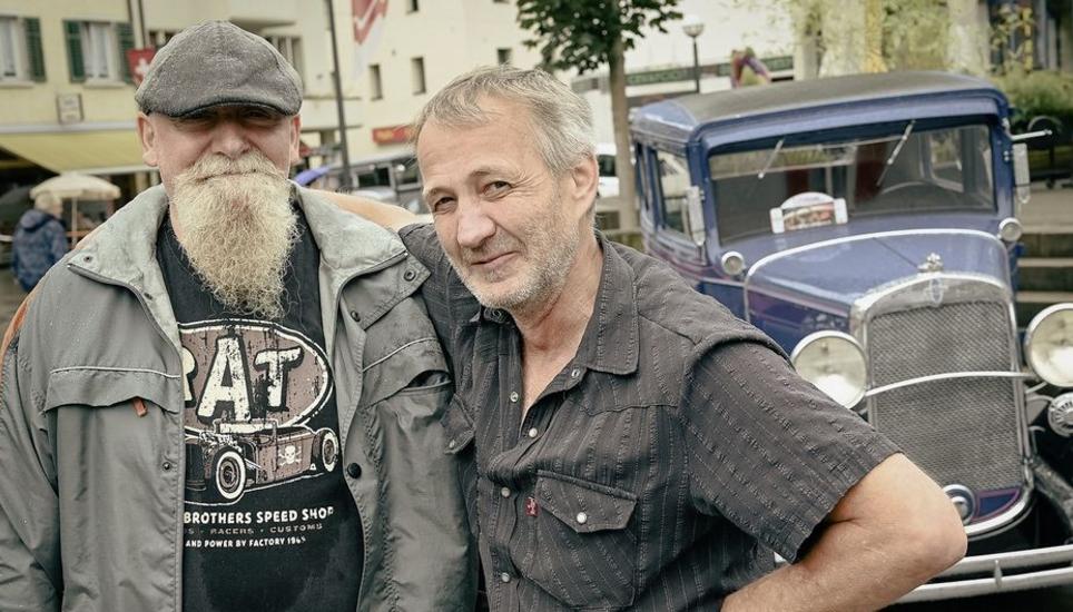 Roland Schenk (links) und Martin Heiss sind Oldtimerfans der ersten Stunde.