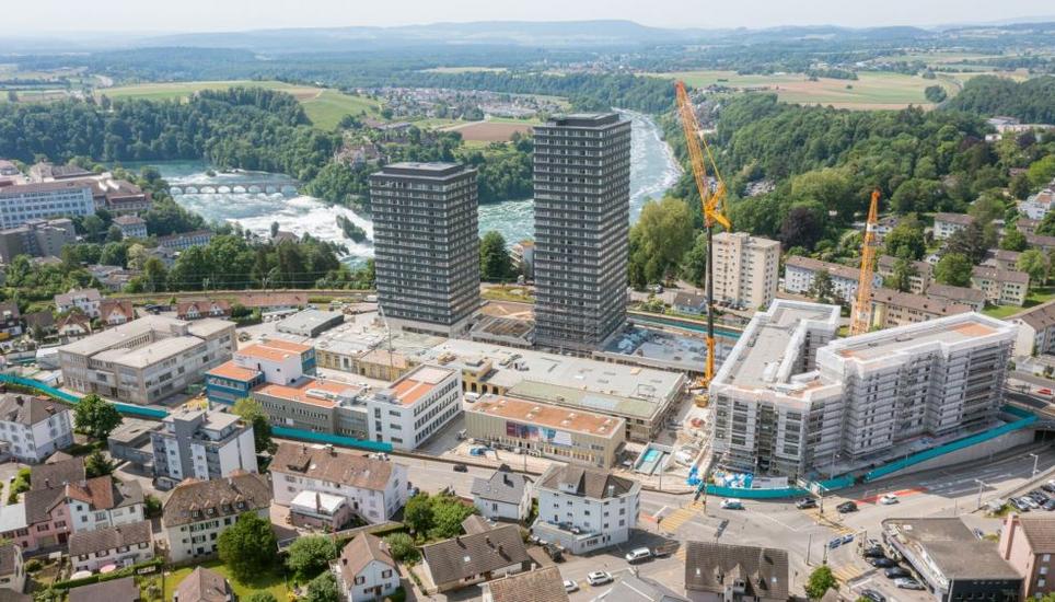 Rhytech: Ein ganz neues Neuhauser Quartier entsteht. Bild: Böni Photographer