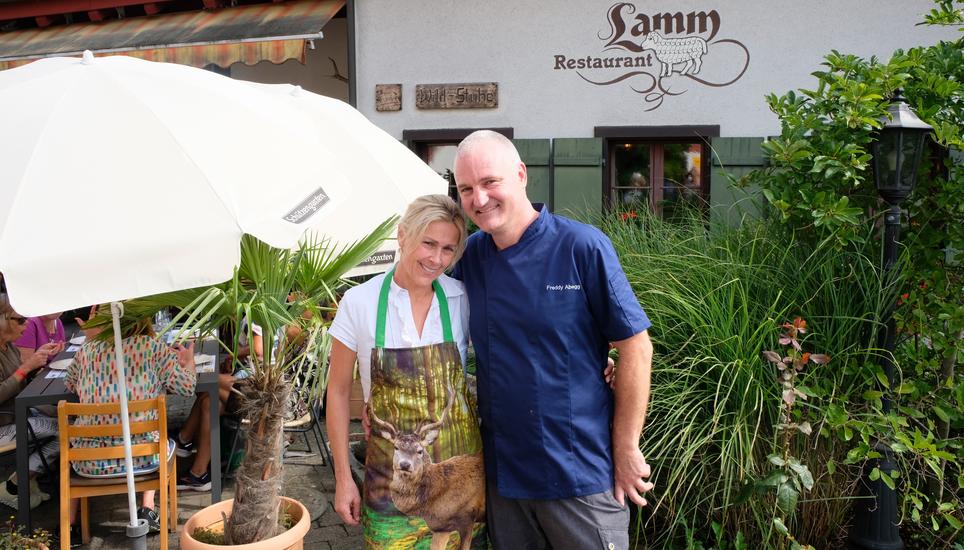 Das Wirtehepaar des Restaurants ««Lamm» in Schlatt: Iveta und Fredi Abegg