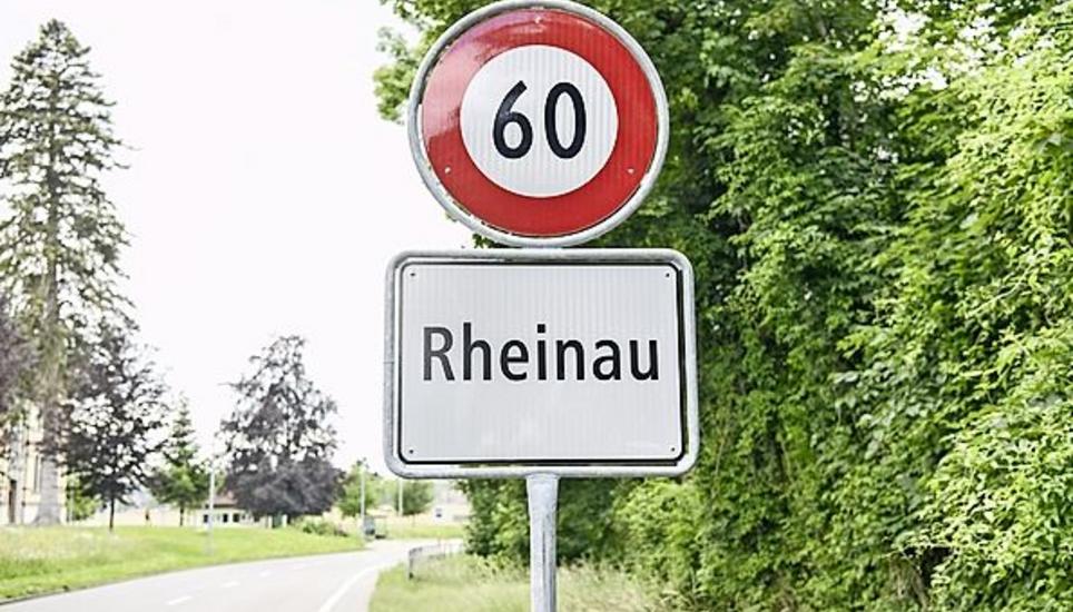 Ortstafel Rheinau, am Montag, 25. Mai 2020.  (Melanie Duchene / Schaffhauser Nachrichten)