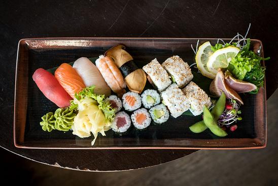Eine kleine Auswahl des Sushi-Angebots im Güterhof. Bilder: Luisa Kehl